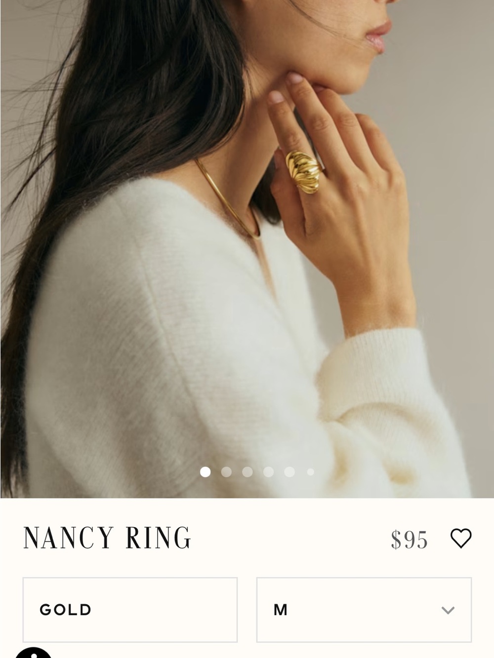 Sezane NEW ring large